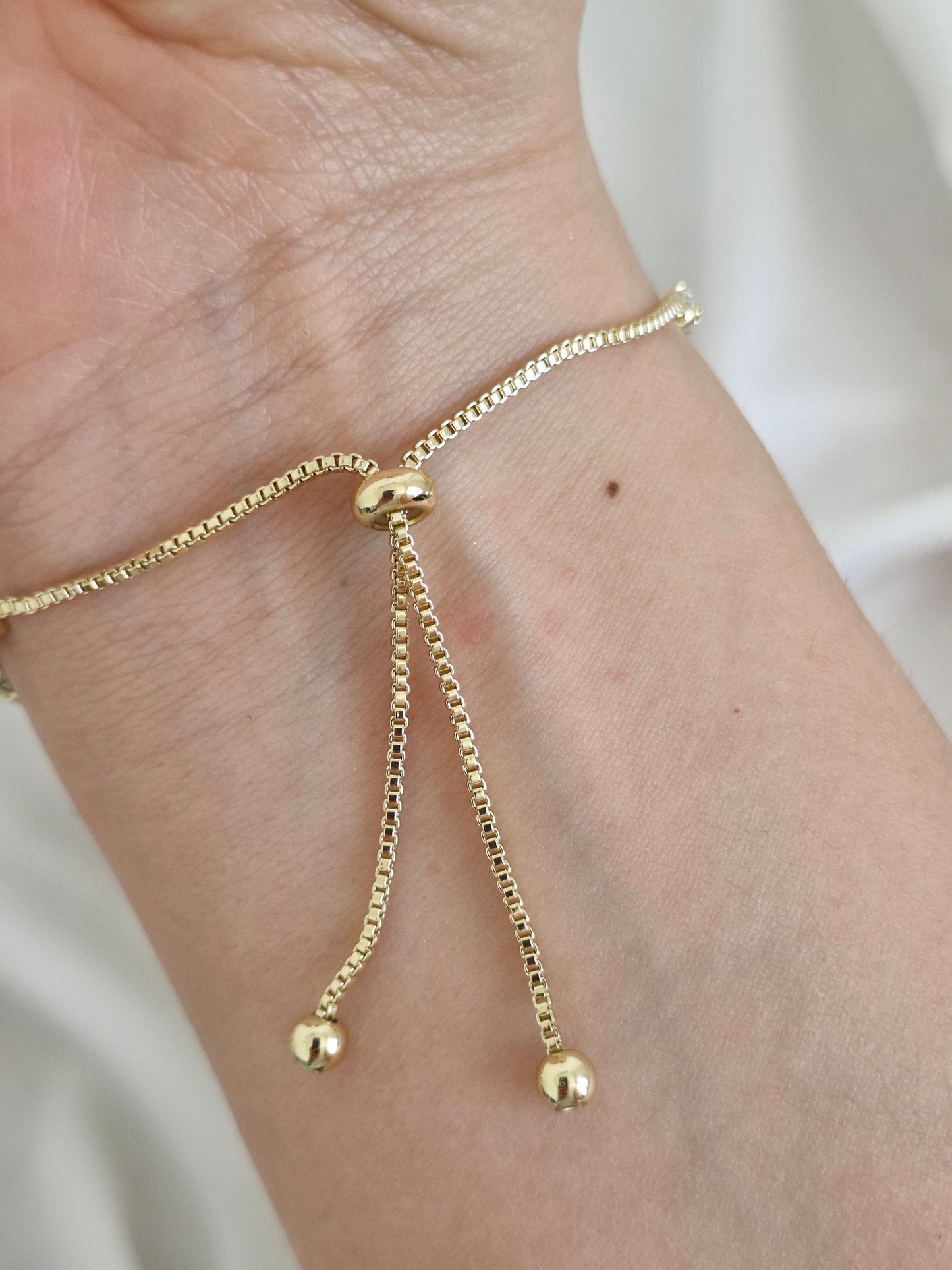 Pulsera ositos y corazones con circones