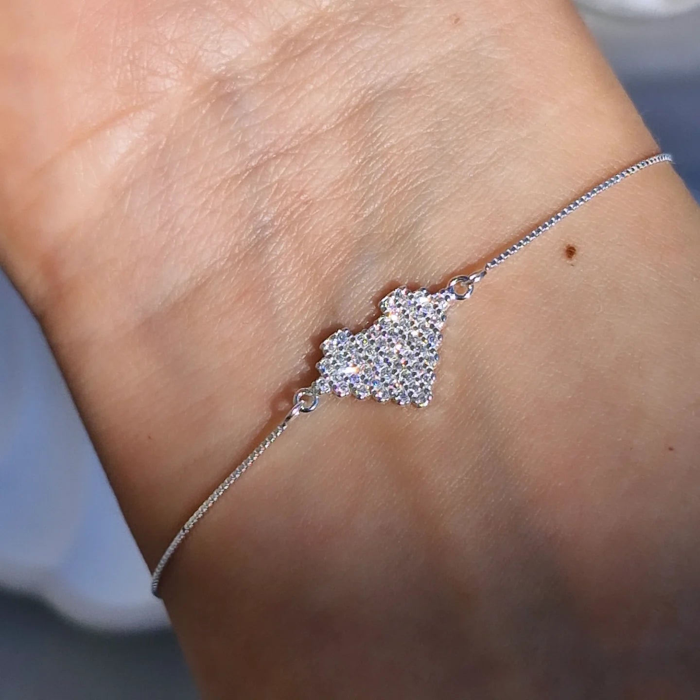 Pulsera placa corazón