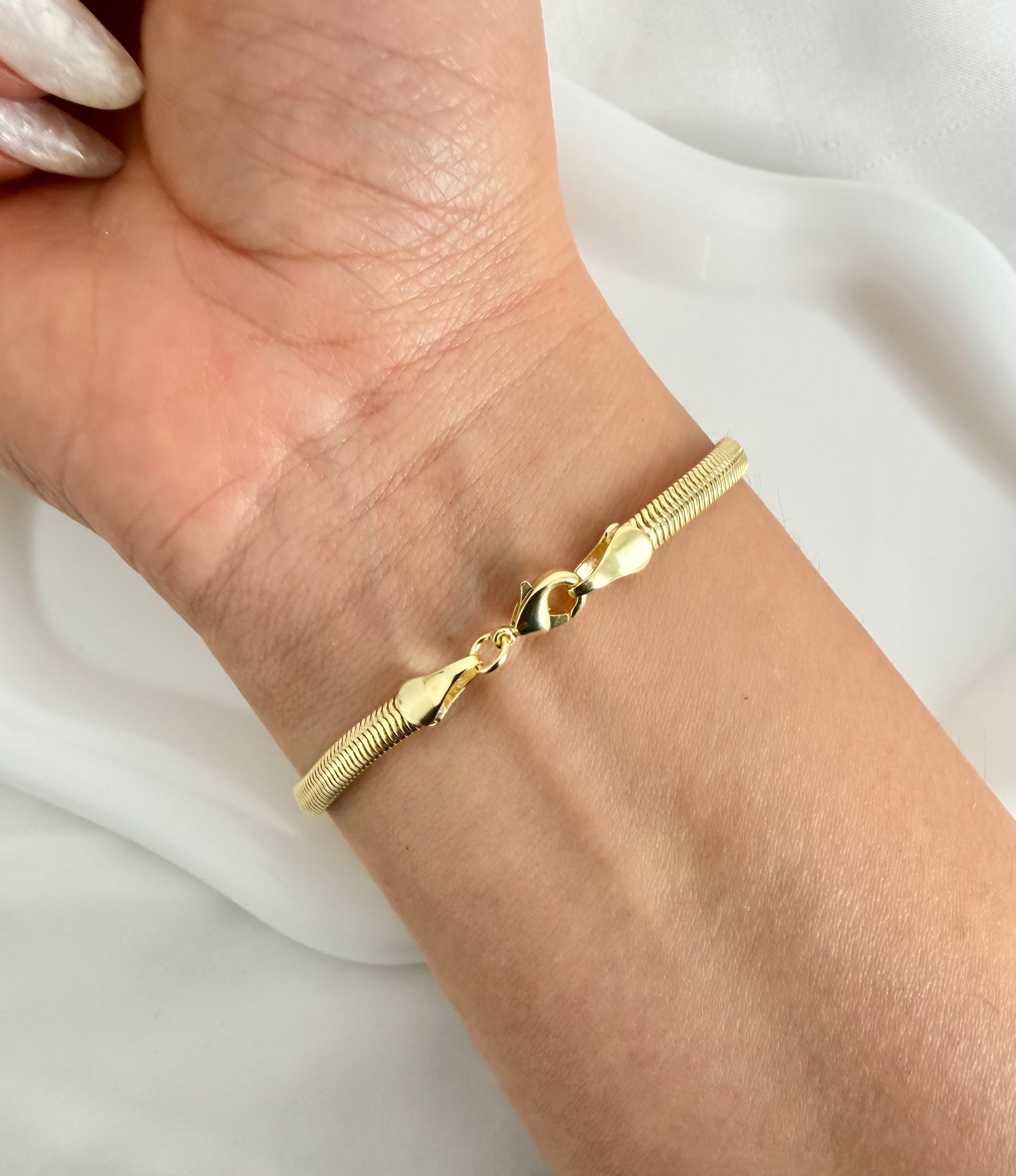 Pulsera Serpiente | Enchape en Oro 18K