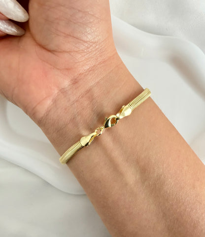Pulsera Serpiente | Enchape en Oro 18K