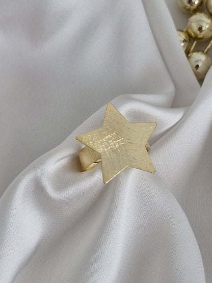 Anillo Estrella Satinada Ajustable