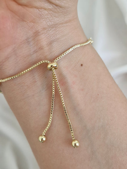 Pulsera ositos y corazones con circones