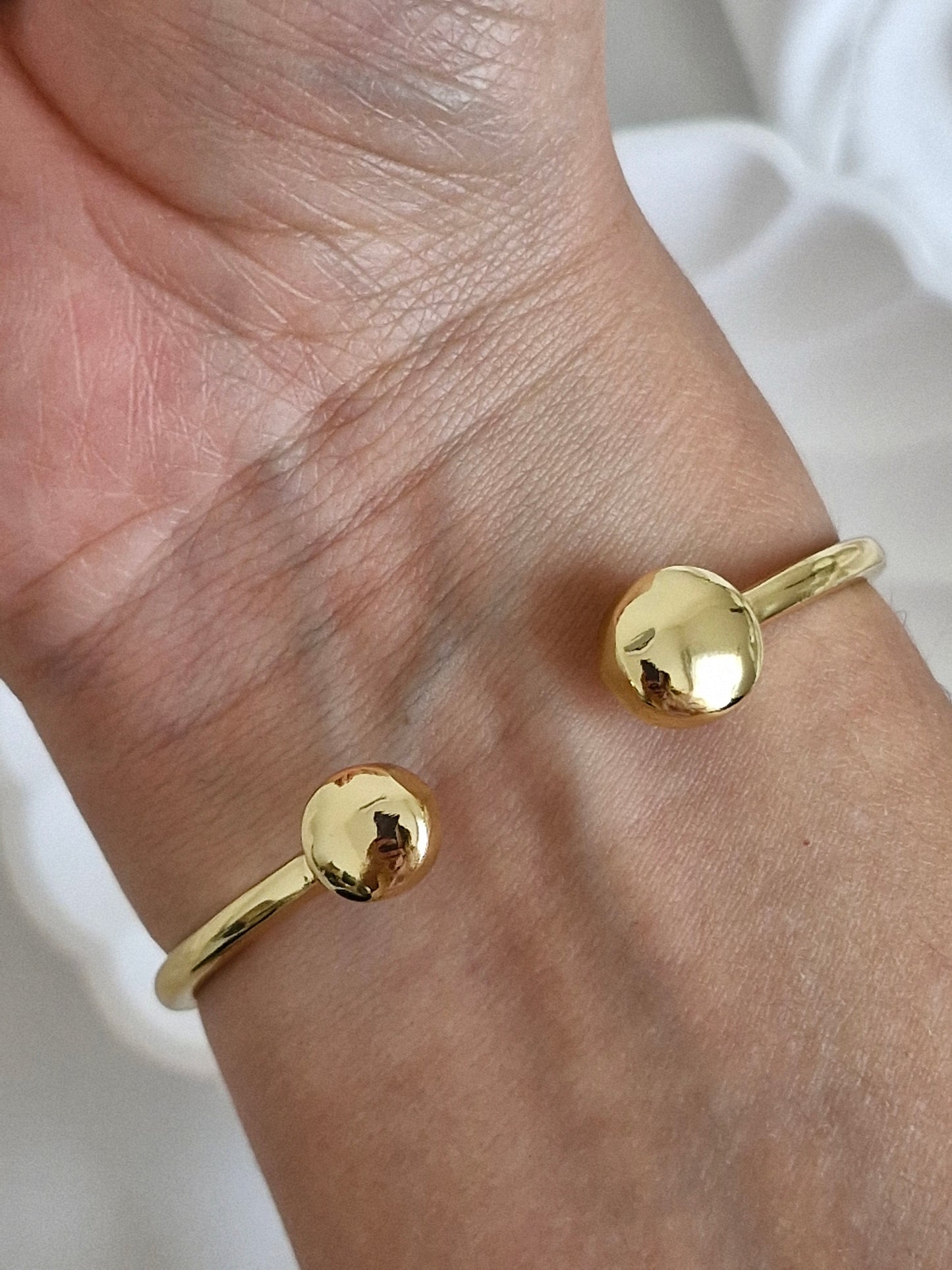 Esclava enchapada en oro 18K ajustable