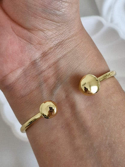 Esclava enchapada en oro 18K ajustable
