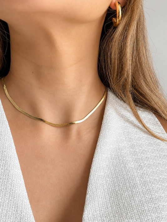 Collar cinta choker | Enchape en Oro 18K