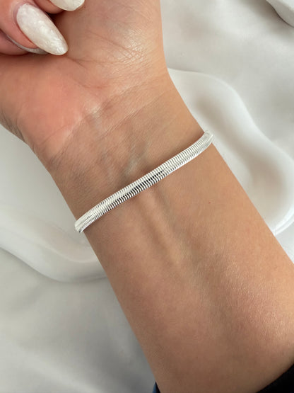 Pulsera Serpiente | Enchape en Plata 925