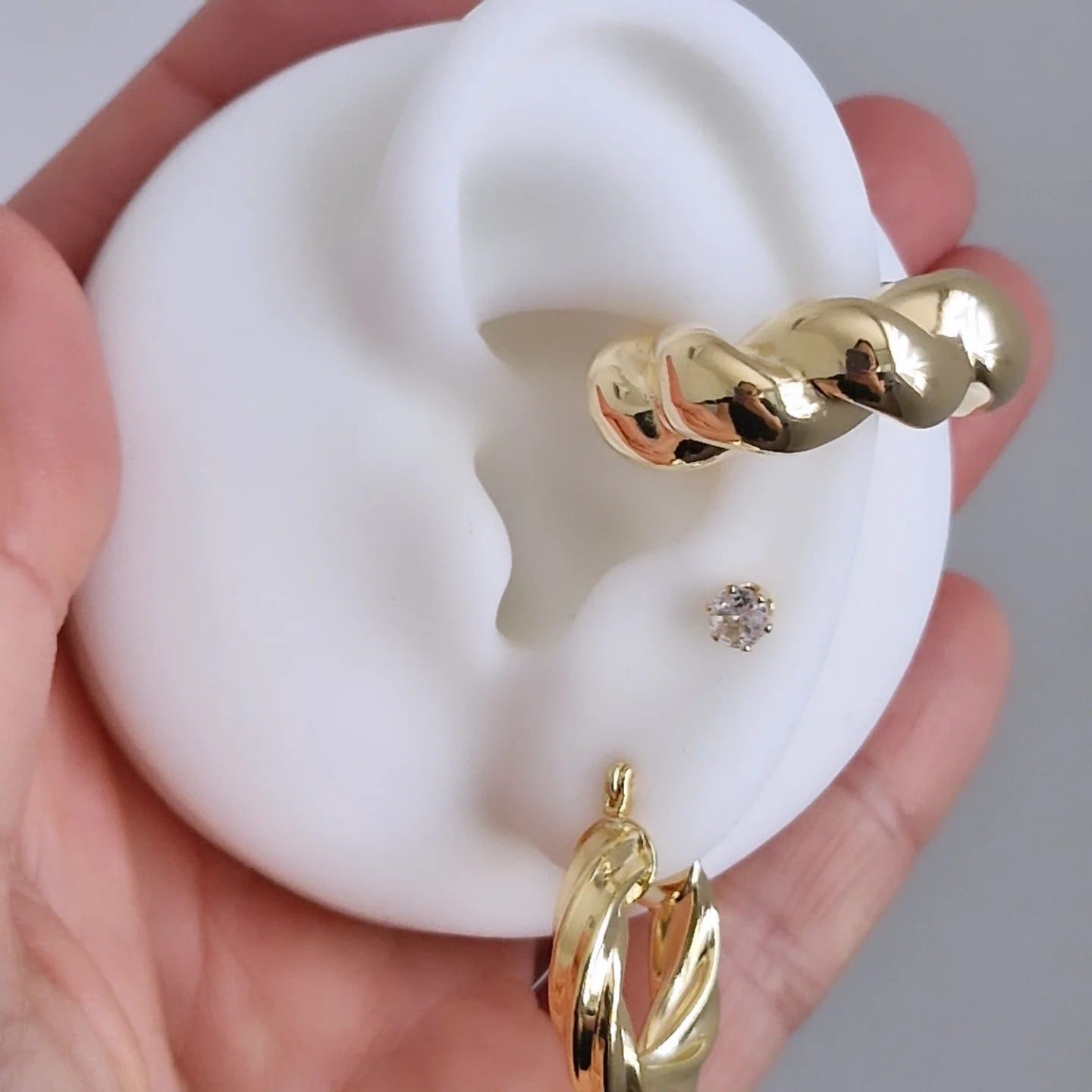 Maxi ear cuff anudado
