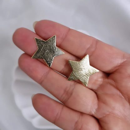 Aros estrella satinada