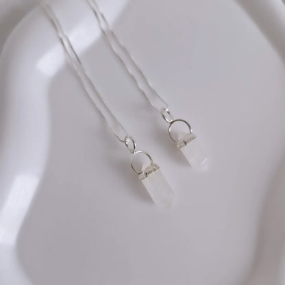 Collar Péndulo de Cuarzo Blanco
