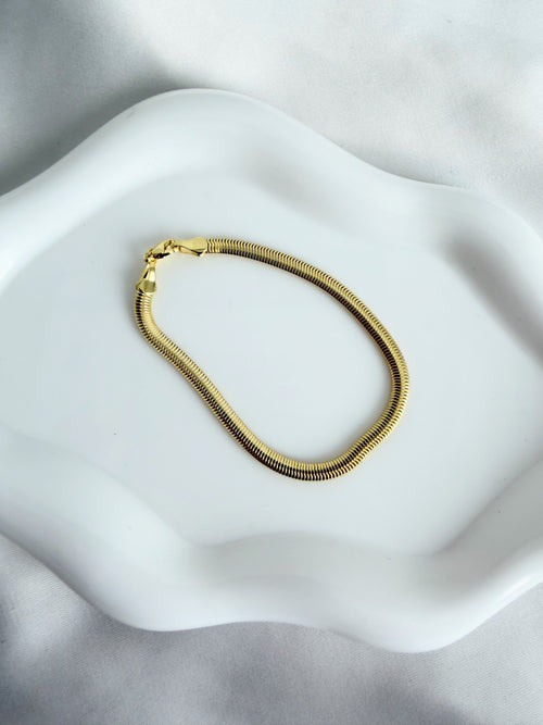 Pulsera Serpiente | Enchape en Oro 18K