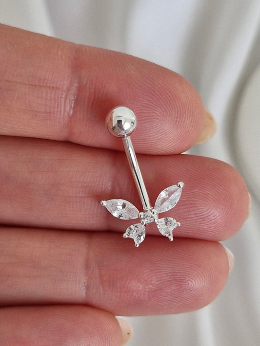 Piercing ombligo mariposa