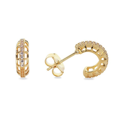 Aros semi argolla acanalada, con microcircones