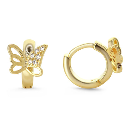 Aros Argolla Diseño Mariposa