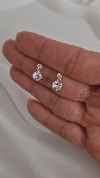Aros colgante cristal Swarovski